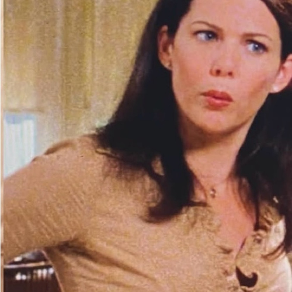 Beige Ruffled Cardigan ASO Gilmore Girls